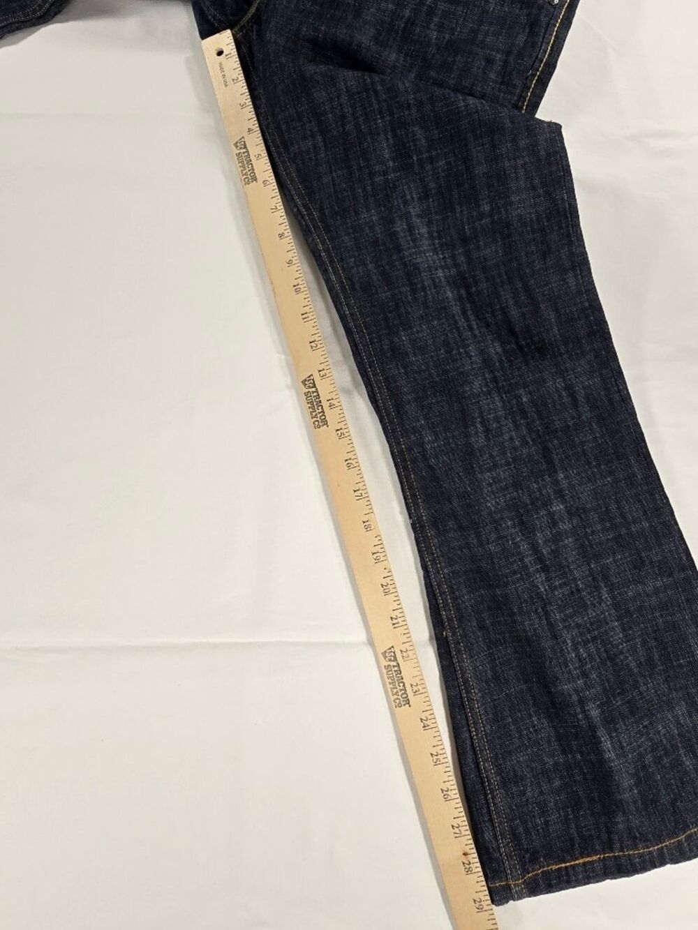 Vintage Levi's Red Line Collection Jeans Boot Cut Men’s 34x30 Dark Wash Y2K RARE - Picture 14 of 16